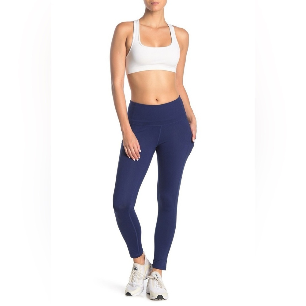 Z By Zella High Rise 7/8 Daily Pocket Leggings - Midnight Blue Size XL